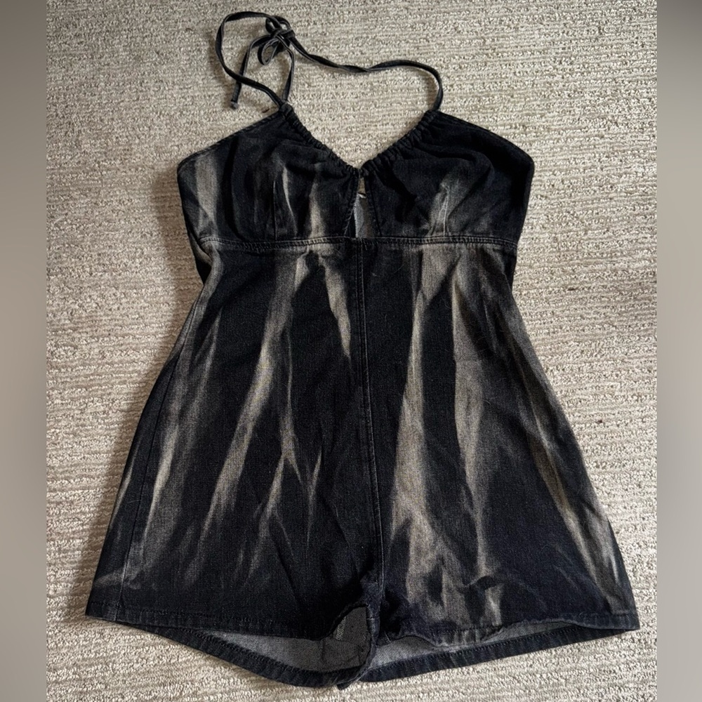 Denim Romper